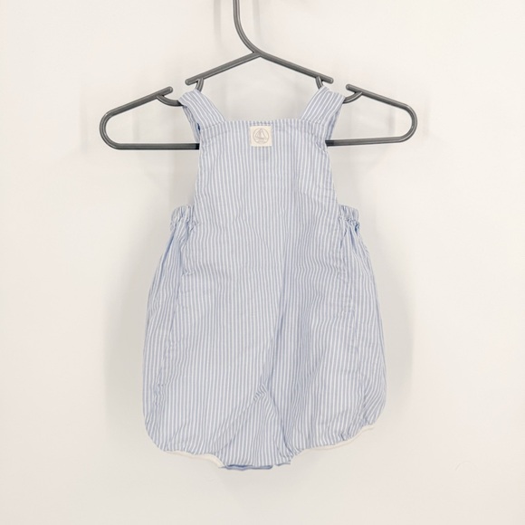 Petit Bateau Blue Romper with Vintage Bubble Silhouette - Picture 4 of 4